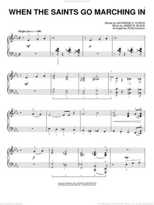 When the Saints Go Marching In: Piano Sheet Music and Its Enchantment