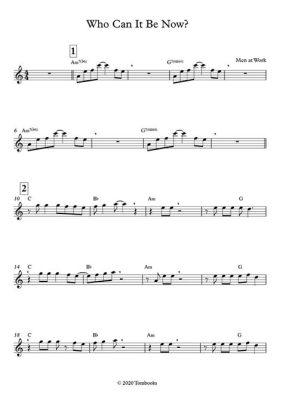 who can it be now alto sax sheet music? The alto saxophone has always been a symbol of jazz music and its rich history.